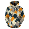 Mountain Pattern Print Men Women Pullover Hoodie-grizzshop