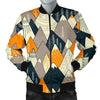 Mountain Pattern Print Men's Bomber Jacket-grizzshop