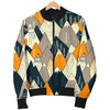 Mountain Pattern Print Men's Bomber Jacket-grizzshop