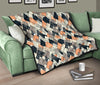 Mountain Pattern Print Quilt-grizzshop