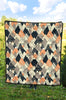 Mountain Pattern Print Quilt-grizzshop