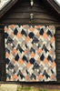 Mountain Pattern Print Quilt-grizzshop