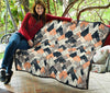 Mountain Pattern Print Quilt-grizzshop