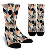 Mountain Pattern Print Unisex Crew Socks-grizzshop