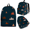 Mountain Print Pattern Backpack-grizzshop