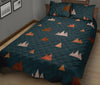 Mountain Print Pattern Bed Set Quilt-grizzshop