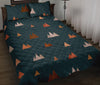 Mountain Print Pattern Bed Set Quilt-grizzshop