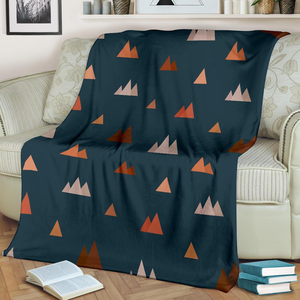 Mountain Print Pattern Blanket-grizzshop