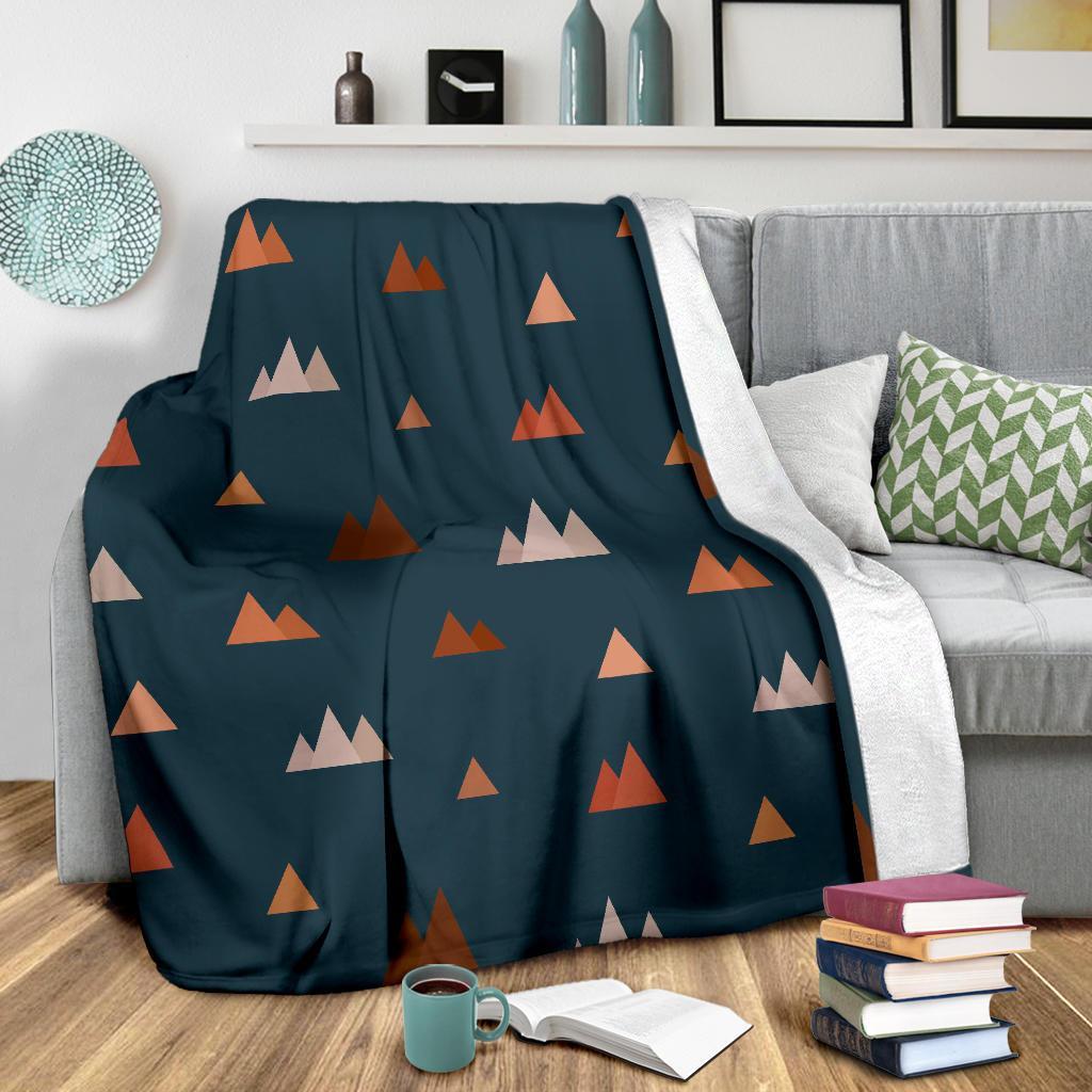 Mountain Print Pattern Blanket-grizzshop