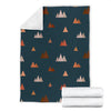 Mountain Print Pattern Blanket-grizzshop