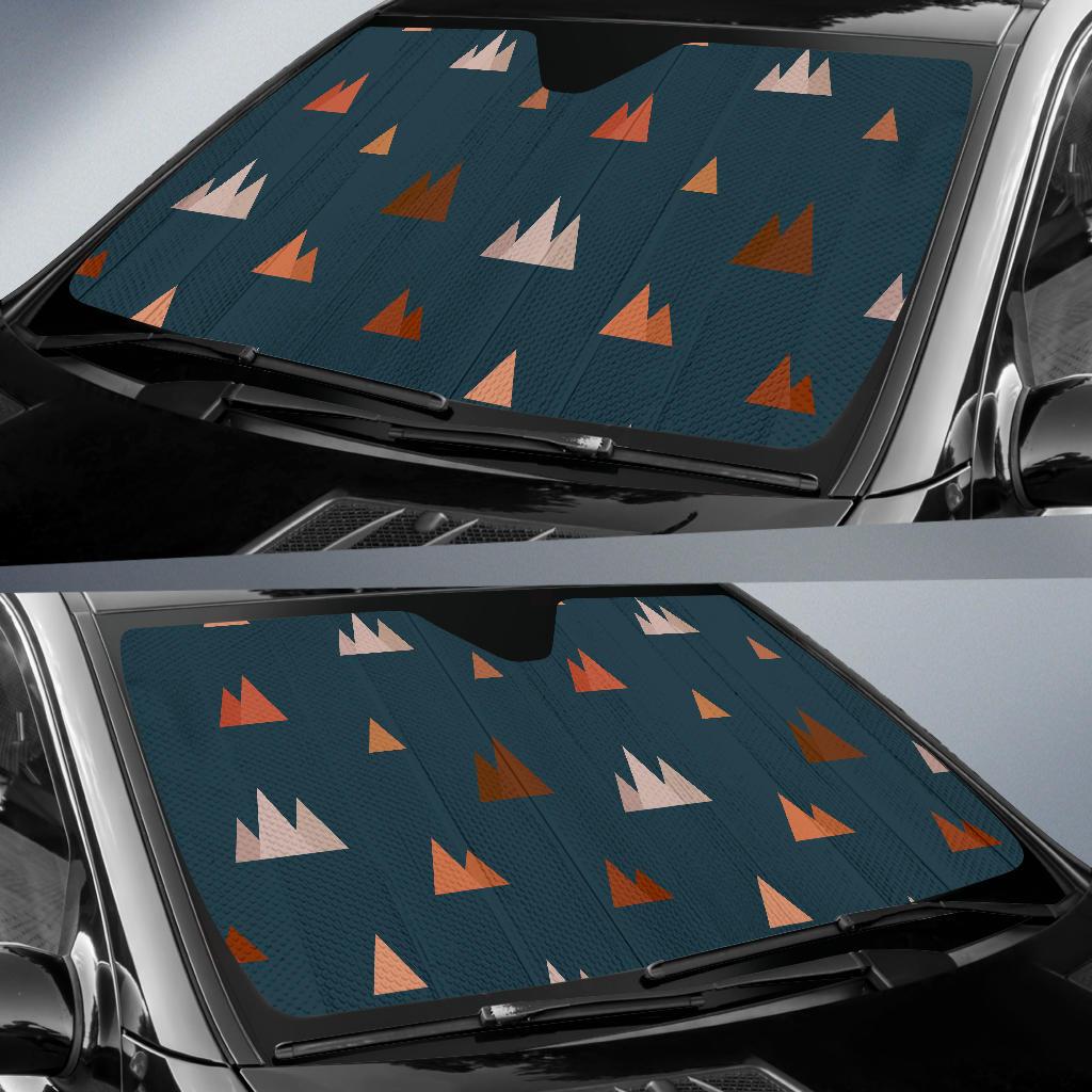Mountain Print Pattern Car Sun Shade-grizzshop
