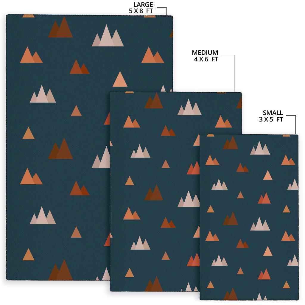 Mountain Print Pattern Floor Mat-grizzshop