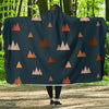 Load image into Gallery viewer, Mountain Print Pattern Hooded Blanket-grizzshop