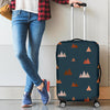 Mountain Print Pattern Luggage Cover Protector-grizzshop