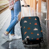 Mountain Print Pattern Luggage Cover Protector-grizzshop