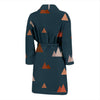 Mountain Print Pattern Men Long Robe-grizzshop