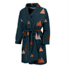 Mountain Print Pattern Men Long Robe-grizzshop