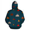 Mountain Print Pattern Men Women Pullover Hoodie-grizzshop