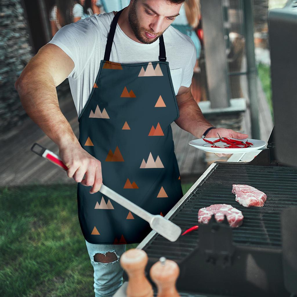 Mountain Print Pattern Men's Apron-grizzshop