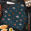 Mountain Print Pattern Men's Apron-grizzshop