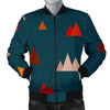 Mountain Print Pattern Men's Bomber Jacket-grizzshop