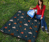 Mountain Print Pattern Quilt-grizzshop