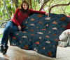 Mountain Print Pattern Quilt-grizzshop