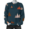 Mountain Print Pattern Women's Sweatshirt-grizzshop