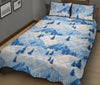 Mountain Snow Pattern Print Bed Set Quilt-grizzshop