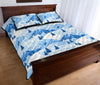 Mountain Snow Pattern Print Bed Set Quilt-grizzshop