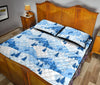 Mountain Snow Pattern Print Bed Set Quilt-grizzshop