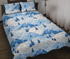 Mountain Snow Pattern Print Bed Set Quilt-grizzshop