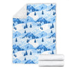 Mountain Snow Pattern Print Blanket-grizzshop