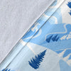 Mountain Snow Pattern Print Blanket-grizzshop