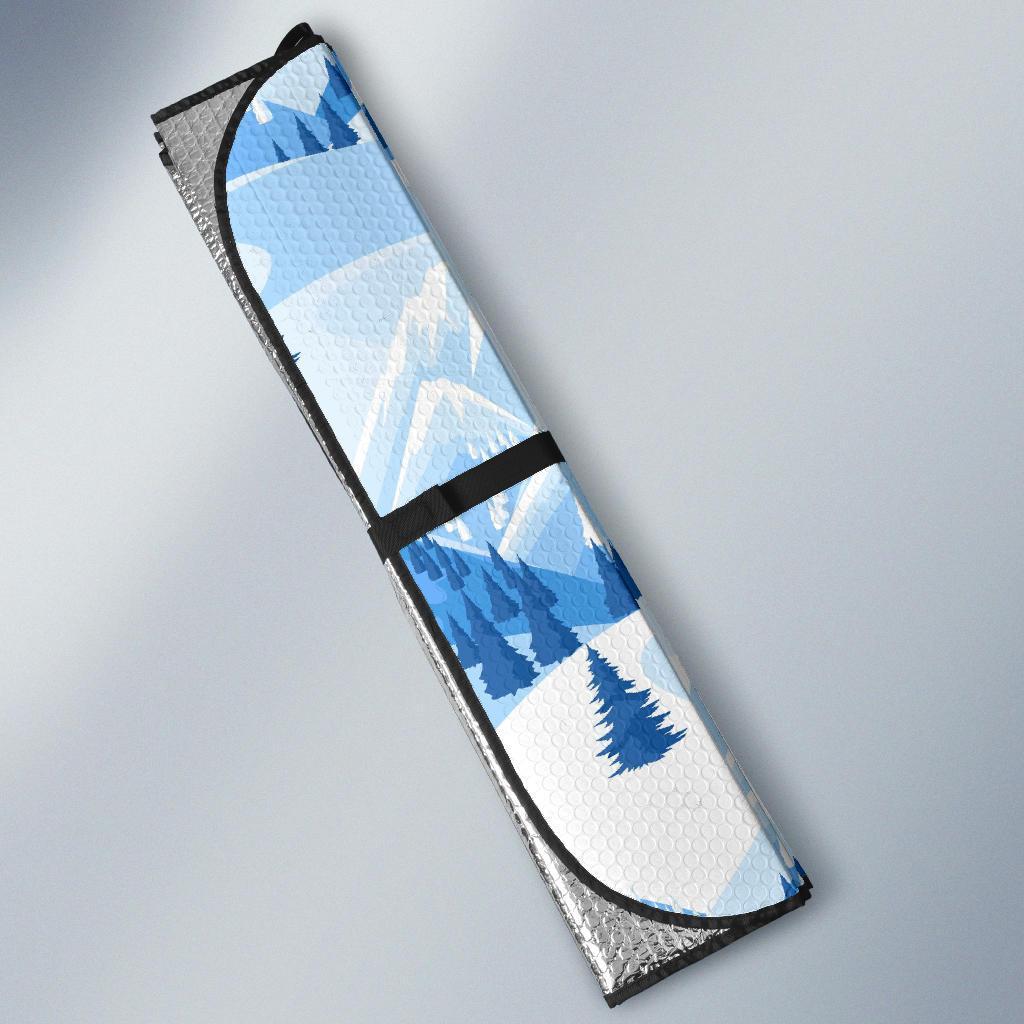 Mountain Snow Pattern Print Car Sun Shade-grizzshop