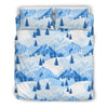 Mountain Snow Pattern Print Duvet Cover Bedding Set-grizzshop