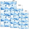 Mountain Snow Pattern Print Floor Mat-grizzshop