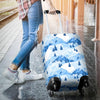 Mountain Snow Pattern Print Luggage Cover Protector-grizzshop