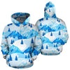 Mountain Snow Pattern Print Men Women Pullover Hoodie-grizzshop