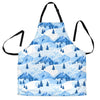 Mountain Snow Pattern Print Men's Apron-grizzshop