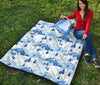 Mountain Snow Pattern Print Quilt-grizzshop