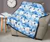 Mountain Snow Pattern Print Quilt-grizzshop