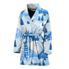 Mountain Snow Pattern Print Women Long Robe-grizzshop