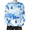 Mountain Snow Pattern Print Women's Sweatshirt-grizzshop