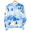 Mountain Snow Pattern Print Women's Sweatshirt-grizzshop