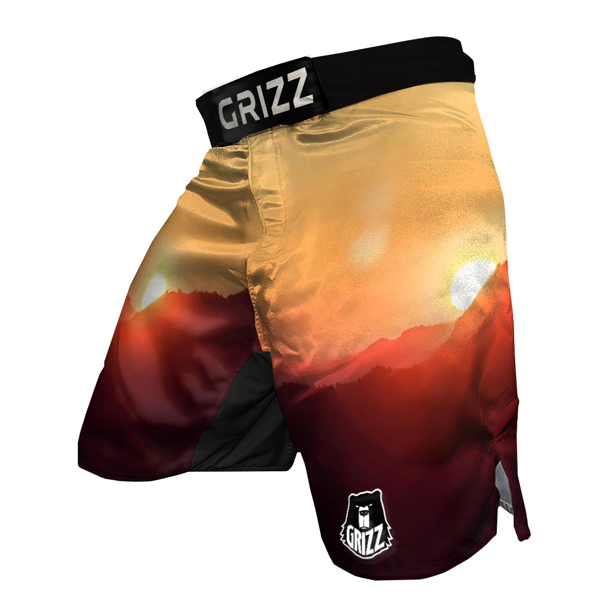 Mountain Sunrise Print MMA Shorts-grizzshop
