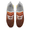 Mountain Sunset Print White Athletic Shoes-grizzshop