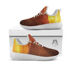 Mountain Sunset Print White Athletic Shoes-grizzshop