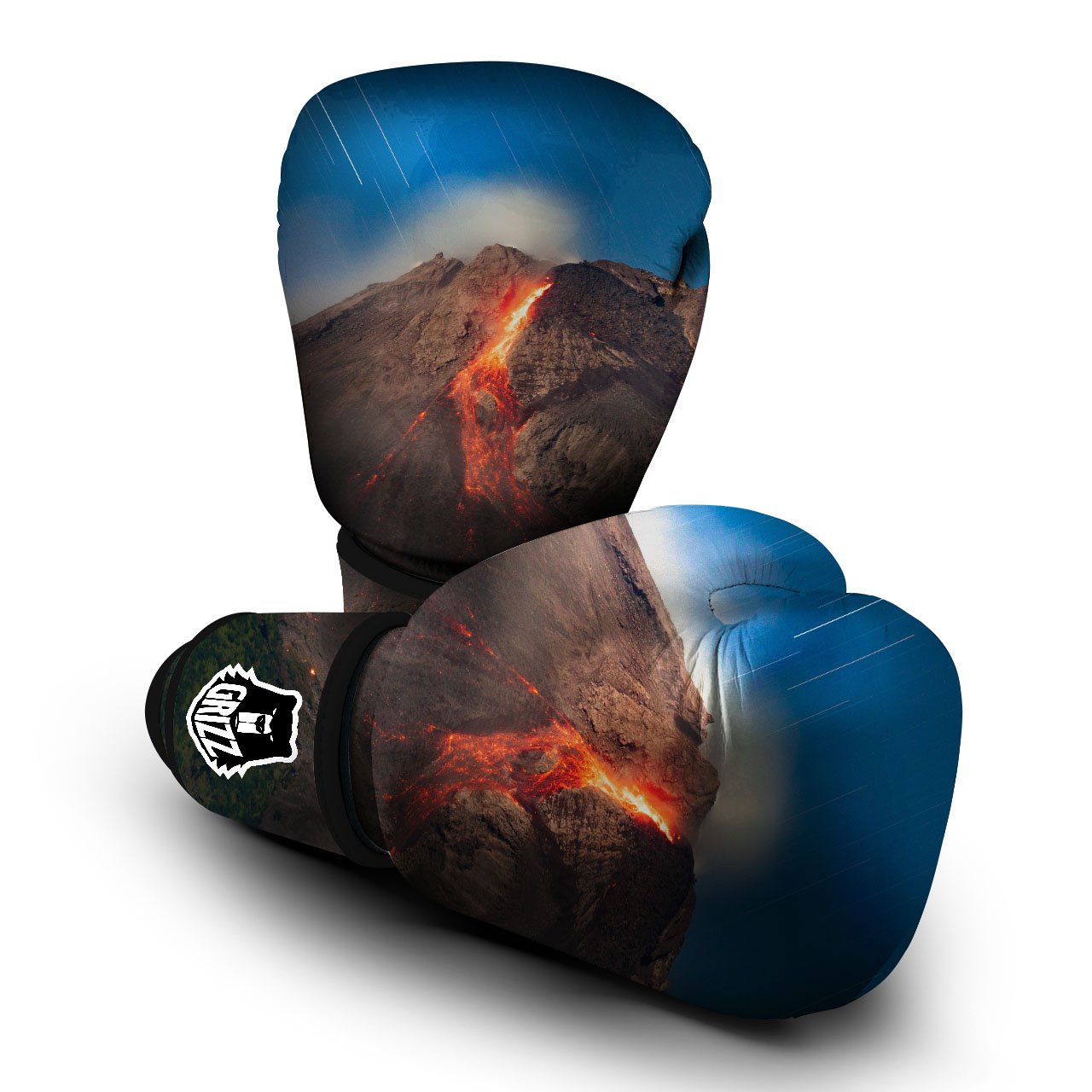 Mountain Volcanic Print Boxing Gloves-grizzshop