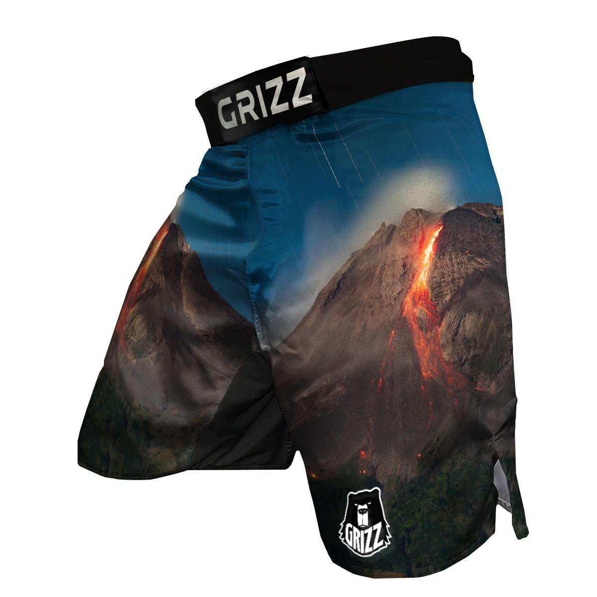 Mountain Volcanic Print MMA Shorts-grizzshop